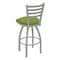 Holland Bar Stool Co 30" Swivel Bar Stool, Nickel Finish, Canter Kiwi Green Seat 41030AN009 - alternate 4